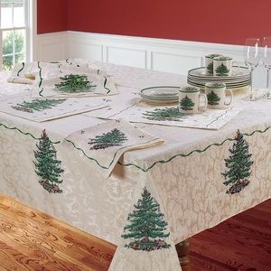 Spode Christmas Tree Tablecloth (60” x 84”)